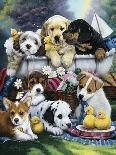 Bath Time Pups-Jenny Newland-Giclee Print