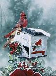 Christmas Cardinals-Jenny Newland-Giclee Print