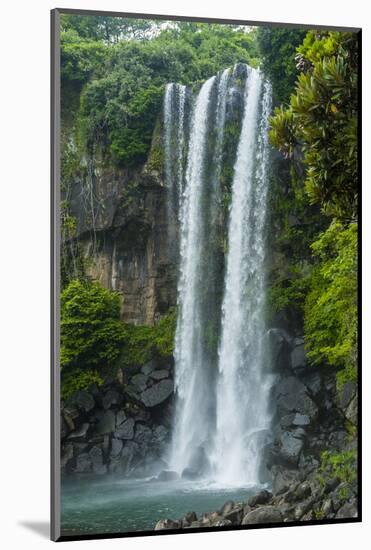 Jeongbang Pompom Waterfall, Jejudo Island, South Korea-Michael Runkel-Mounted Photographic Print