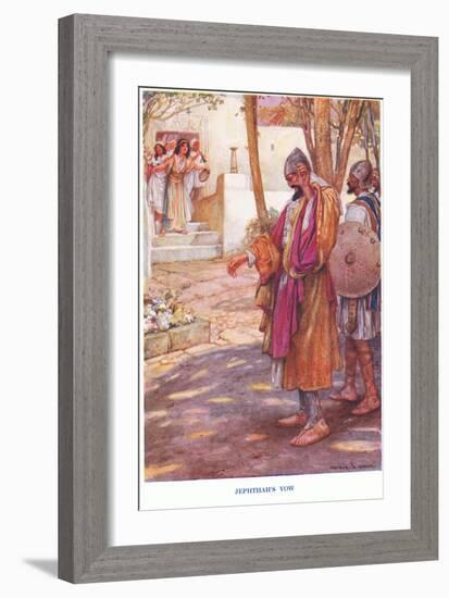 Jephthah's Vow-Arthur A. Dixon-Framed Giclee Print