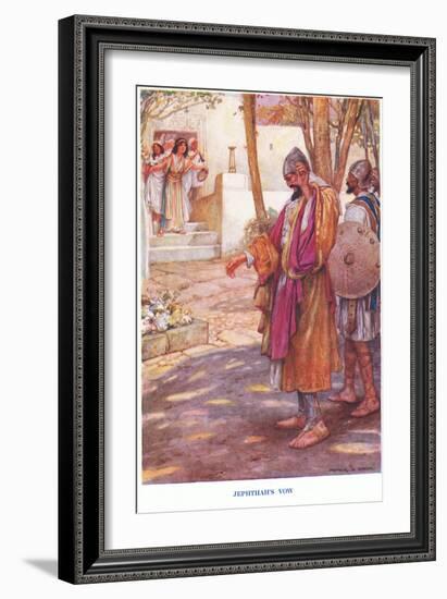 Jephthah's Vow-Arthur A. Dixon-Framed Giclee Print