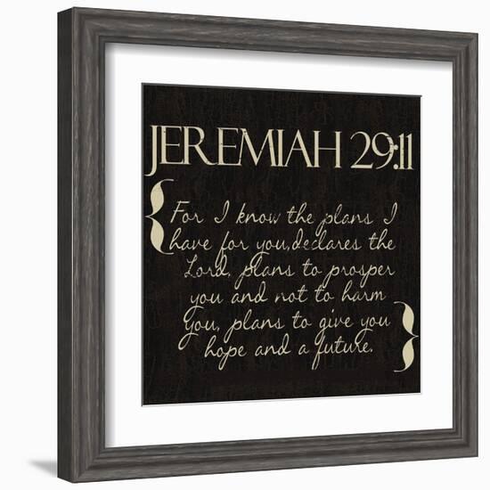 Jeremiah 29-11-Taylor Greene-Framed Art Print