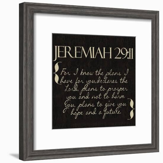 Jeremiah 29-11-Taylor Greene-Framed Art Print