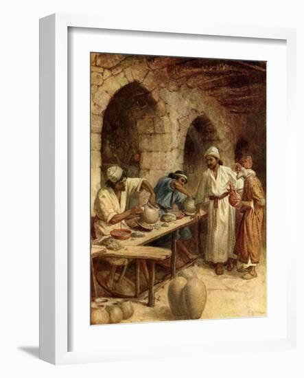 Jeremiah and the potter - Bible-William Brassey Hole-Framed Giclee Print