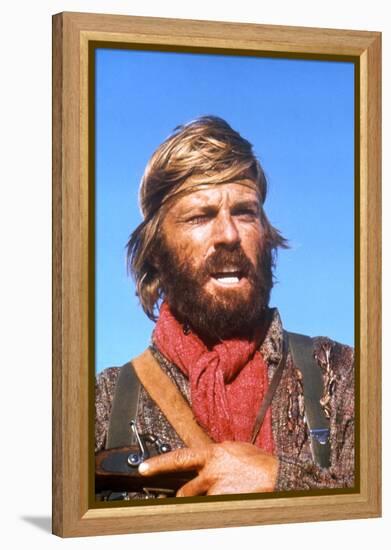 JEREMIAH JOHNSON, 1972 directed by SYNEY POLLACK Robert Redford (photo)-null-Framed Stretched Canvas