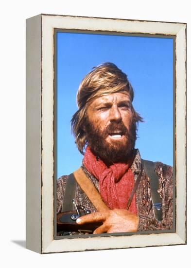 JEREMIAH JOHNSON, 1972 directed by SYNEY POLLACK Robert Redford (photo)-null-Framed Stretched Canvas