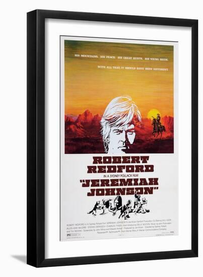 Jeremiah Johnson, Top: Robert Redford, 1972-null-Framed Art Print