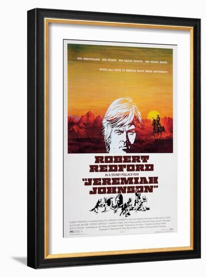 Jeremiah Johnson, Top: Robert Redford, 1972-null-Framed Art Print