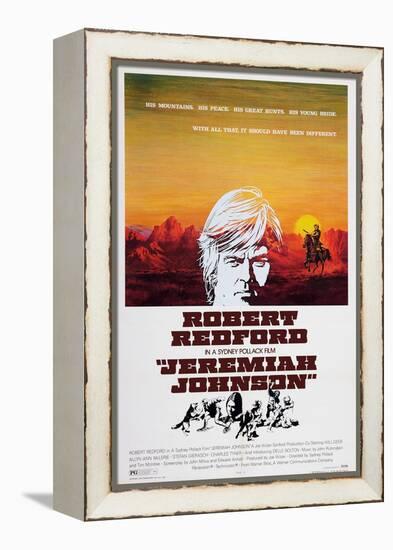 Jeremiah Johnson, Top: Robert Redford, 1972-null-Framed Stretched Canvas