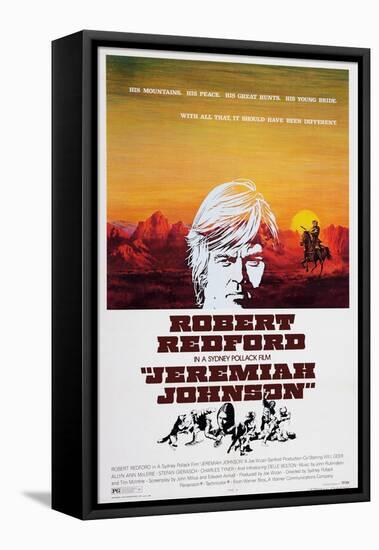 Jeremiah Johnson, Top: Robert Redford, 1972-null-Framed Stretched Canvas