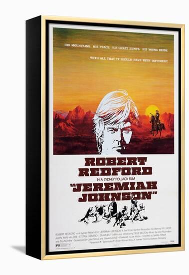 Jeremiah Johnson, Top: Robert Redford, 1972-null-Framed Stretched Canvas