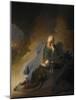 Jeremiah Lamenting the Destruction of Jerusalem-Rembrandt van Rijn-Mounted Giclee Print