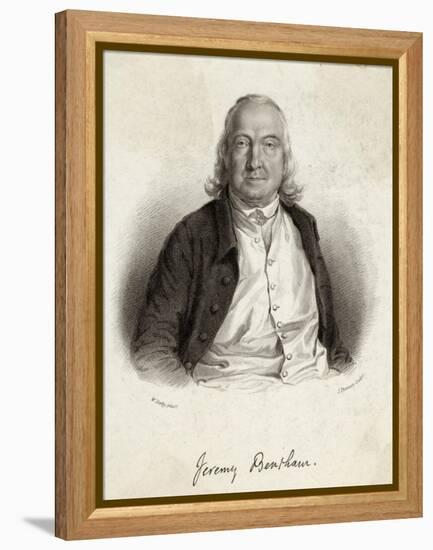 Jeremy Bentham Philosopher and Economist-J. Thomson-Framed Stretched Canvas