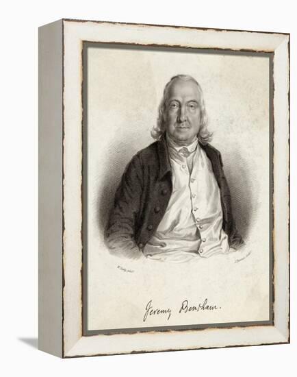 Jeremy Bentham Philosopher and Economist-J. Thomson-Framed Stretched Canvas