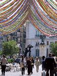 Pedestrian Street with Decorations, Puerta Del Sol, Madrid, Spain-Jeremy Bright-Photographic Print