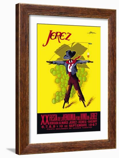 Jerez Fiesta de la Vendimia XX-Perez-Framed Art Print