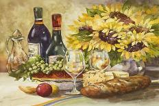 Wine and Sunflowers-Jerianne Van Dijk-Framed Art Print