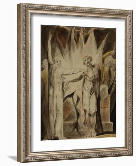 Jeroboam and the Man of God, C.1804-William Blake-Framed Giclee Print