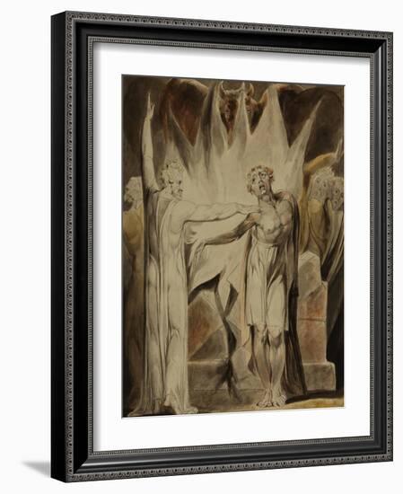 Jeroboam and the Man of God, C.1804-William Blake-Framed Giclee Print