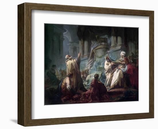 Jeroboam Sacrificing to the Idols-Jean-Honoré Fragonard-Framed Giclee Print