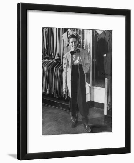 Jerome Mendelson Modeling the New Fashion, a Zoot Suit-Marie Hansen-Framed Photographic Print