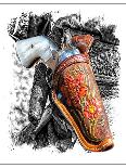 Chaps and Saddle-Jerry Cowart-Art Print