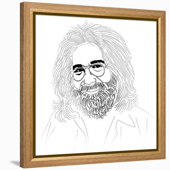 Jerry Garcia-Logan Huxley-Framed Stretched Canvas