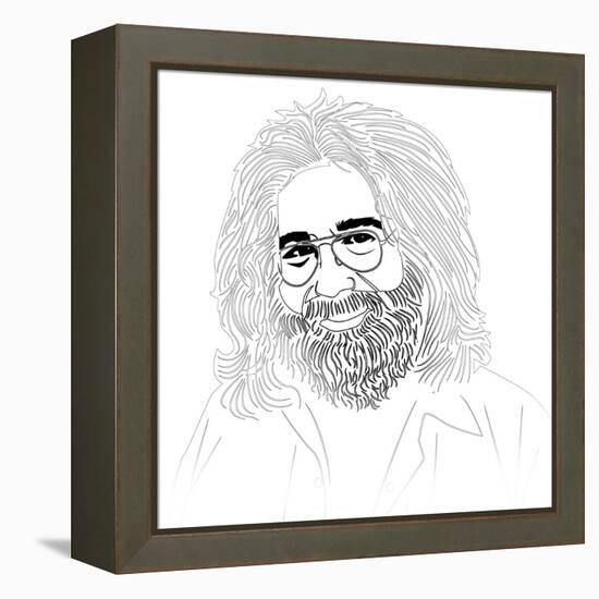 Jerry Garcia-Logan Huxley-Framed Stretched Canvas