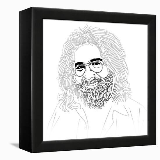 Jerry Garcia-Logan Huxley-Framed Stretched Canvas