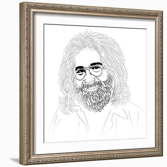 Jerry Garcia-Logan Huxley-Framed Art Print