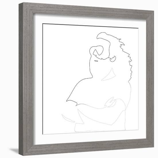 Jerry Garcia-Logan Huxley-Framed Art Print