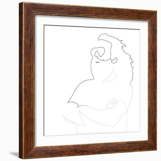 Jerry Garcia-Logan Huxley-Framed Art Print