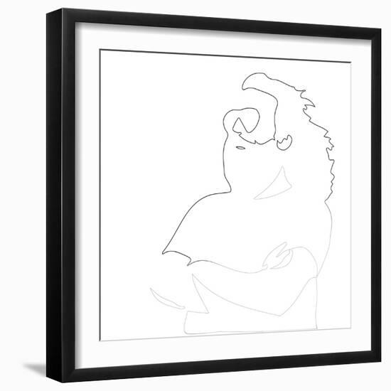 Jerry Garcia-Logan Huxley-Framed Art Print