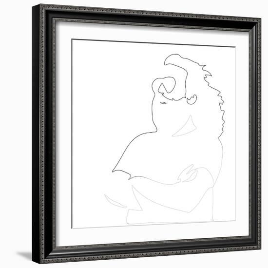 Jerry Garcia-Logan Huxley-Framed Art Print