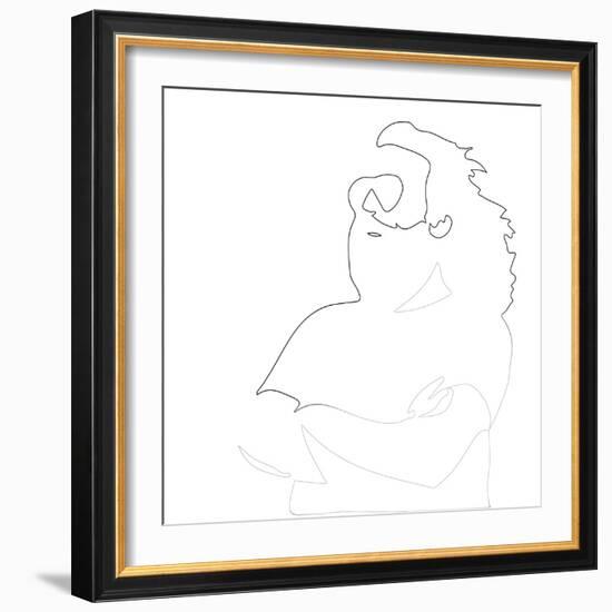 Jerry Garcia-Logan Huxley-Framed Art Print