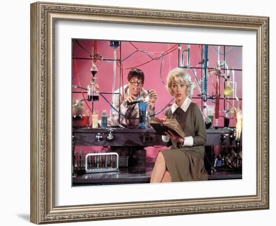 Jerry Lewis; Stella Stevens. "The Nutty Professor" [1963], Directed by Jerry Lewis.-null-Framed Photographic Print