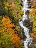Silver Cascade Waterfall in White Mountains in Autumn, Crawford Notch State Park, New Hampshire-Jerry & Marcy Monkman-Photographic Print
