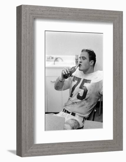 Jerry Mays of Kansas City Chiefs During Halftime, Superbowl I, Los Angeles, CA, January 15, 1967-Bill Ray-Framed Photographic Print