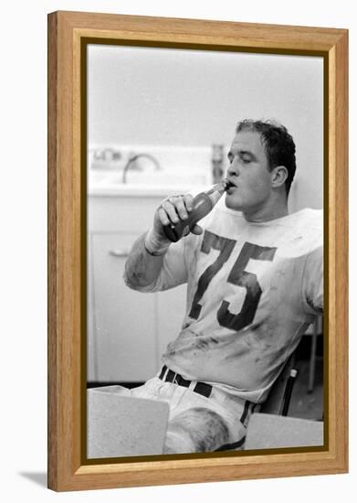 Jerry Mays of Kansas City Chiefs During Halftime, Superbowl I, Los Angeles, CA, January 15, 1967-Bill Ray-Framed Premier Image Canvas