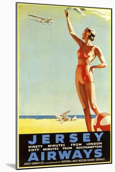 Jersey Airways Great Britain-null-Mounted Giclee Print