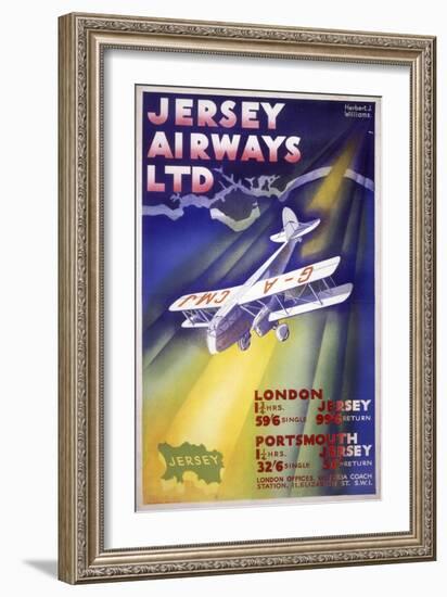 Jersey Airways LTD-null-Framed Art Print