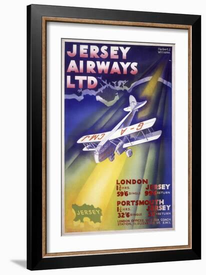 Jersey Airways LTD-null-Framed Art Print