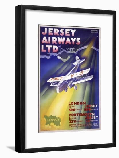 Jersey Airways LTD-null-Framed Art Print