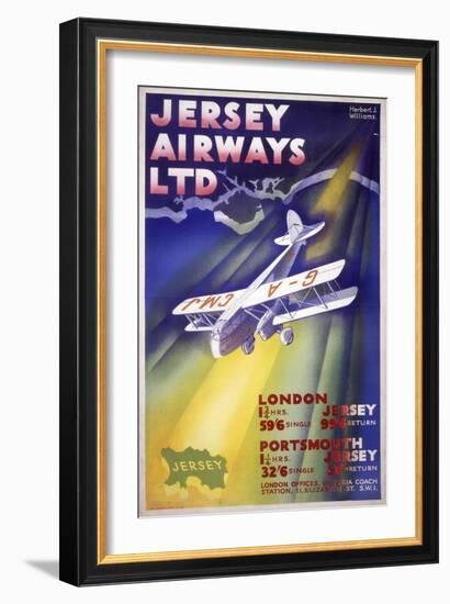 Jersey Airways LTD-null-Framed Art Print