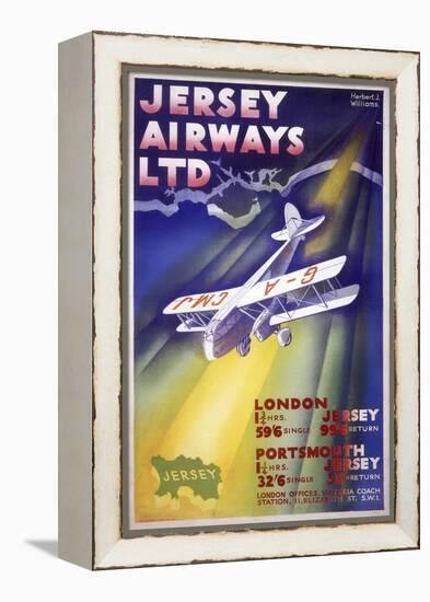 Jersey Airways LTD-null-Framed Stretched Canvas