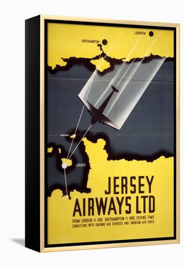 Jersey Airways LTD-null-Framed Stretched Canvas