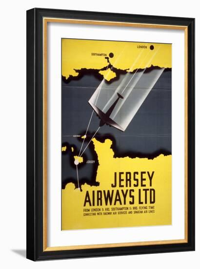 Jersey Airways LTD-null-Framed Premium Giclee Print