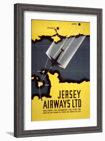 Jersey Airways LTD-null-Framed Art Print