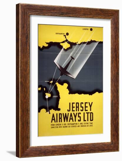 Jersey Airways LTD-null-Framed Art Print