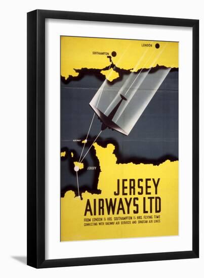 Jersey Airways LTD--Framed Art Print